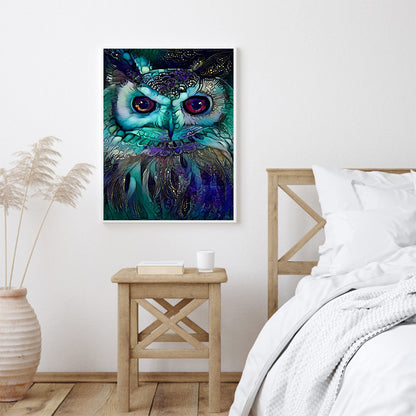 Owl - Full Round Drill Diamond Painting 30*40CM