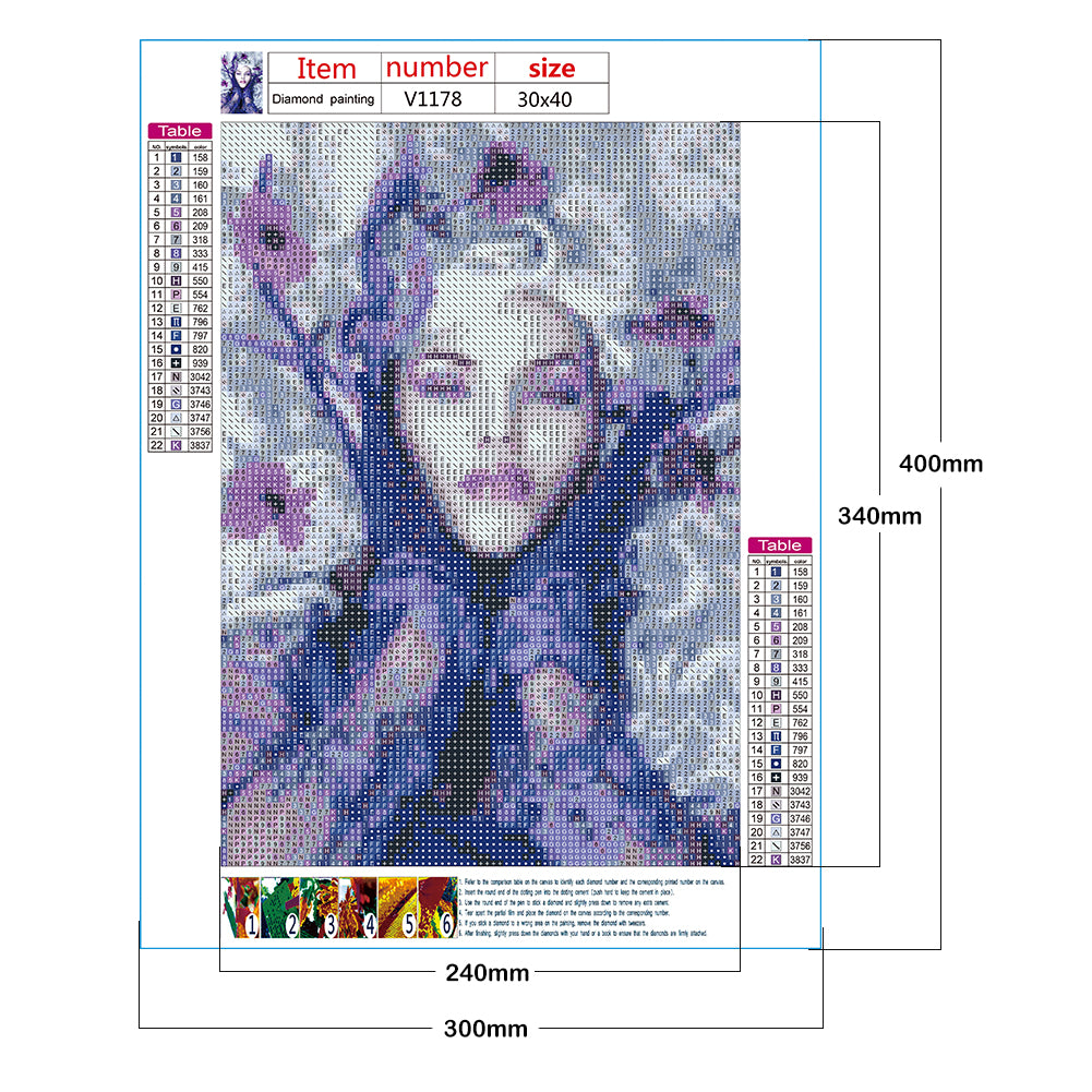 Beautiful Woman - Full Round Drill Diamond Painting 30*40CM