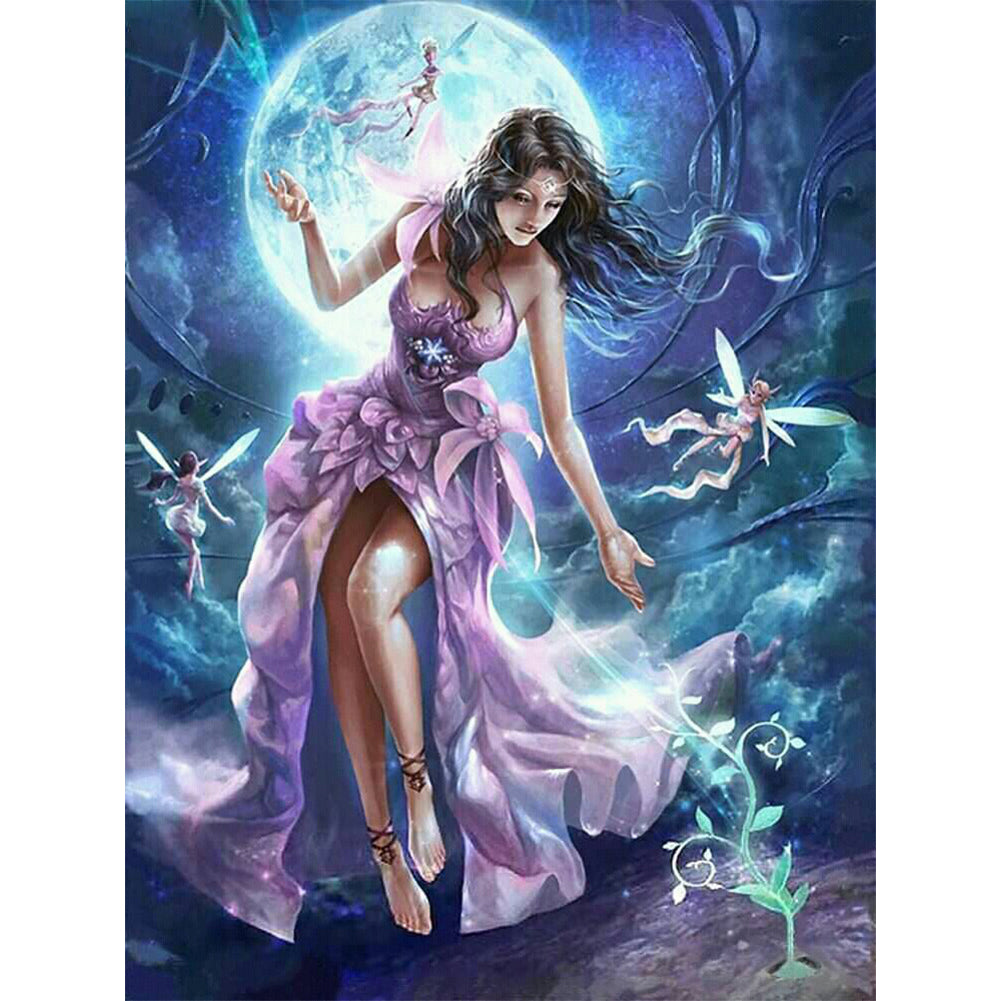 Beautiful Woman - Full Round Drill Diamond Painting 30*40CM