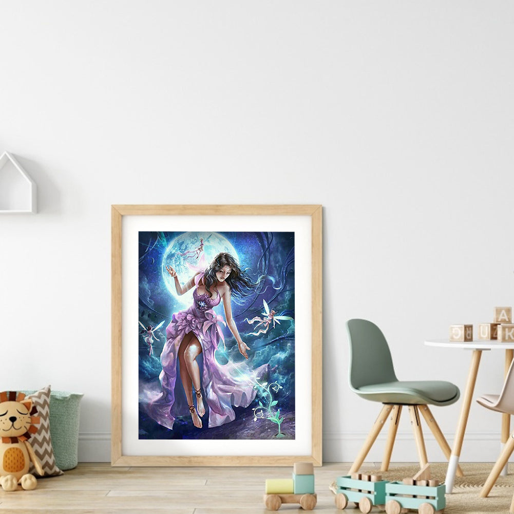 Beautiful Woman - Full Round Drill Diamond Painting 30*40CM