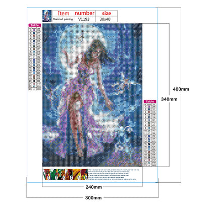 Beautiful Woman - Full Round Drill Diamond Painting 30*40CM