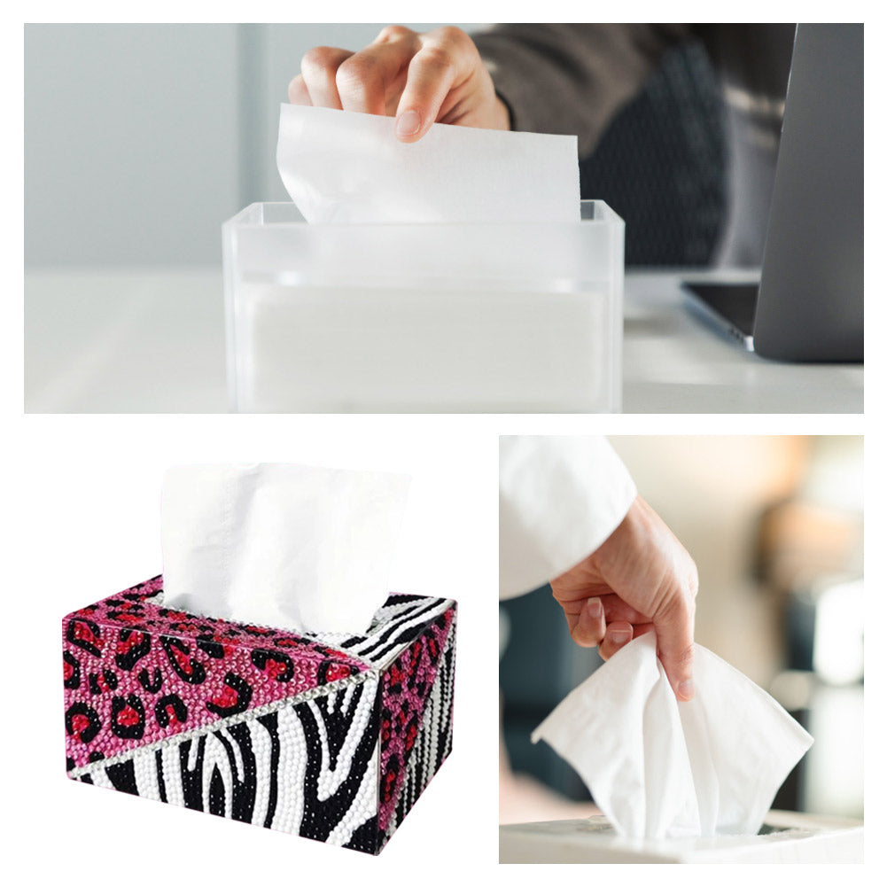 5D DIY Diamond Painting Square Tissue Box Kit Handmade Art Tissue Dispenser