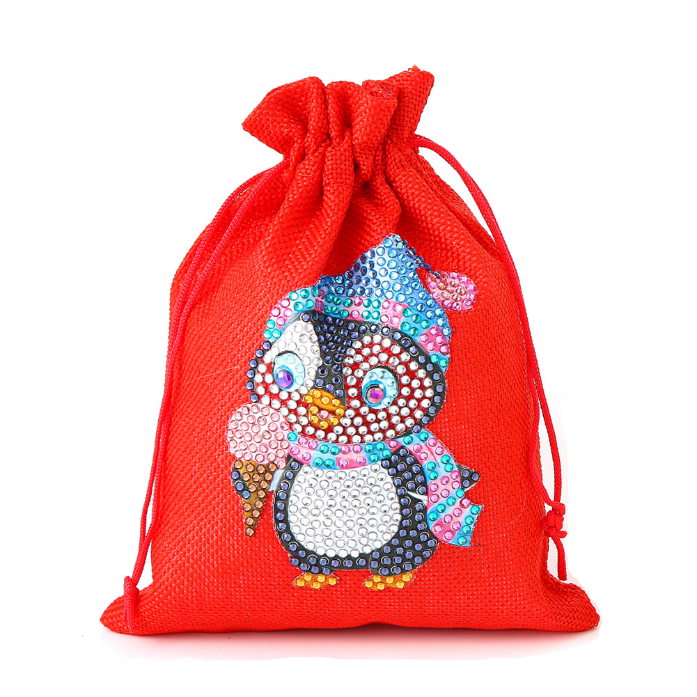 Mosaic Handmade Drawstring Christmas Candy Bag DIY Diamond Painting Kit