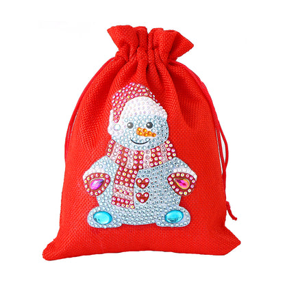 Mosaic Handmade Drawstring Christmas Candy Bag DIY Diamond Painting Kit