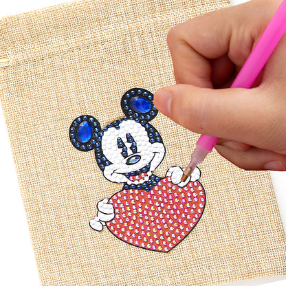 Mosaic Handmade Drawstring Christmas Candy Bag DIY Diamond Painting Kit