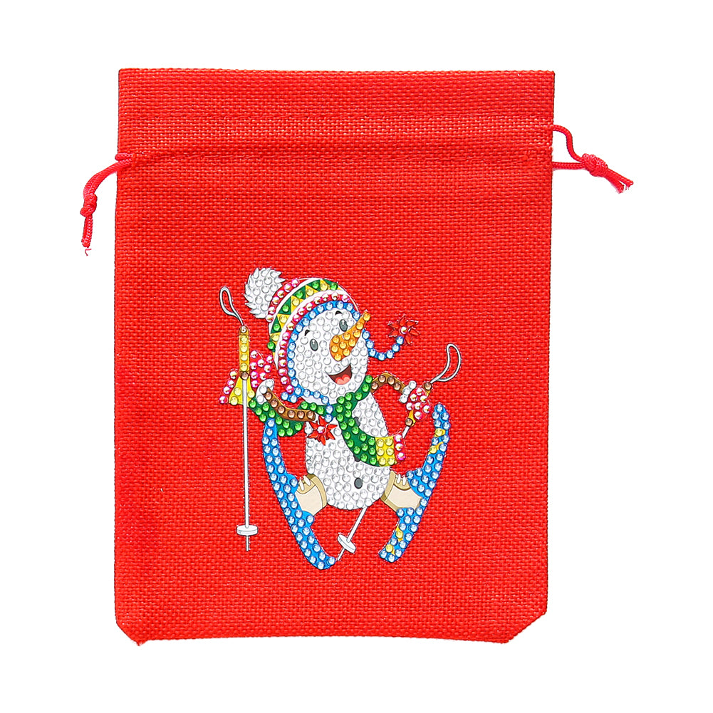 Mosaic Handmade Drawstring Christmas Candy Bag DIY Diamond Painting Kit