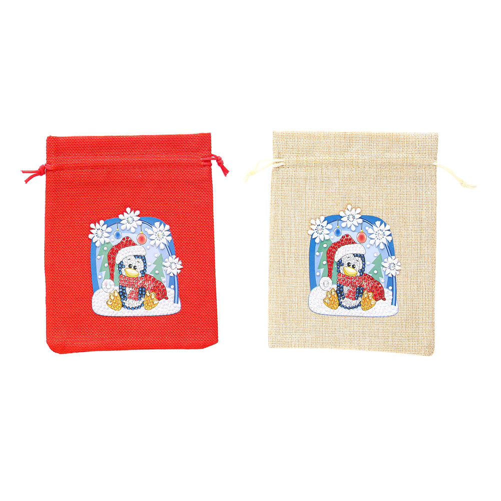 Mosaic Handmade Drawstring Christmas Candy Bag DIY Diamond Painting Kit