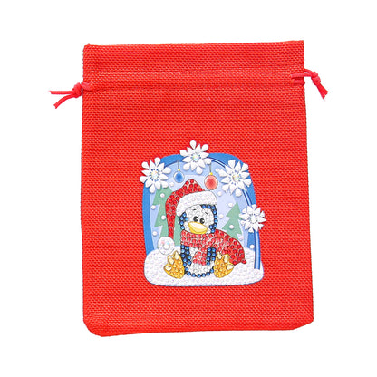 Mosaic Handmade Drawstring Christmas Candy Bag DIY Diamond Painting Kit