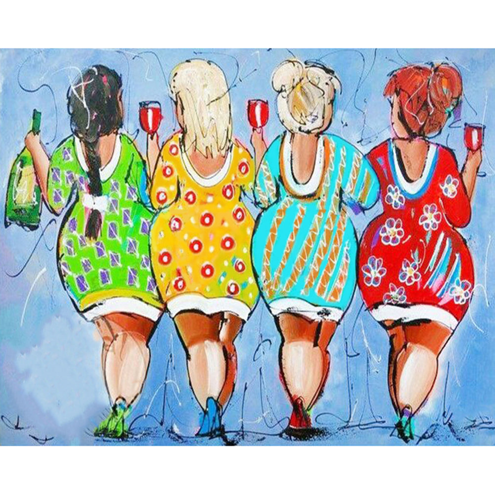 Fat Lady - Full Round Drill Diamond Painting 40*30CM