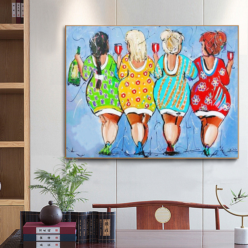 Fat Lady - Full Round Drill Diamond Painting 40*30CM