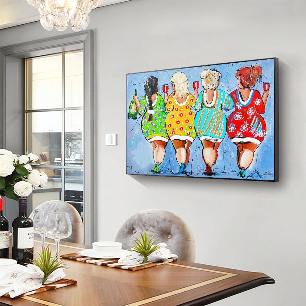 Fat Lady - Full Round Drill Diamond Painting 40*30CM