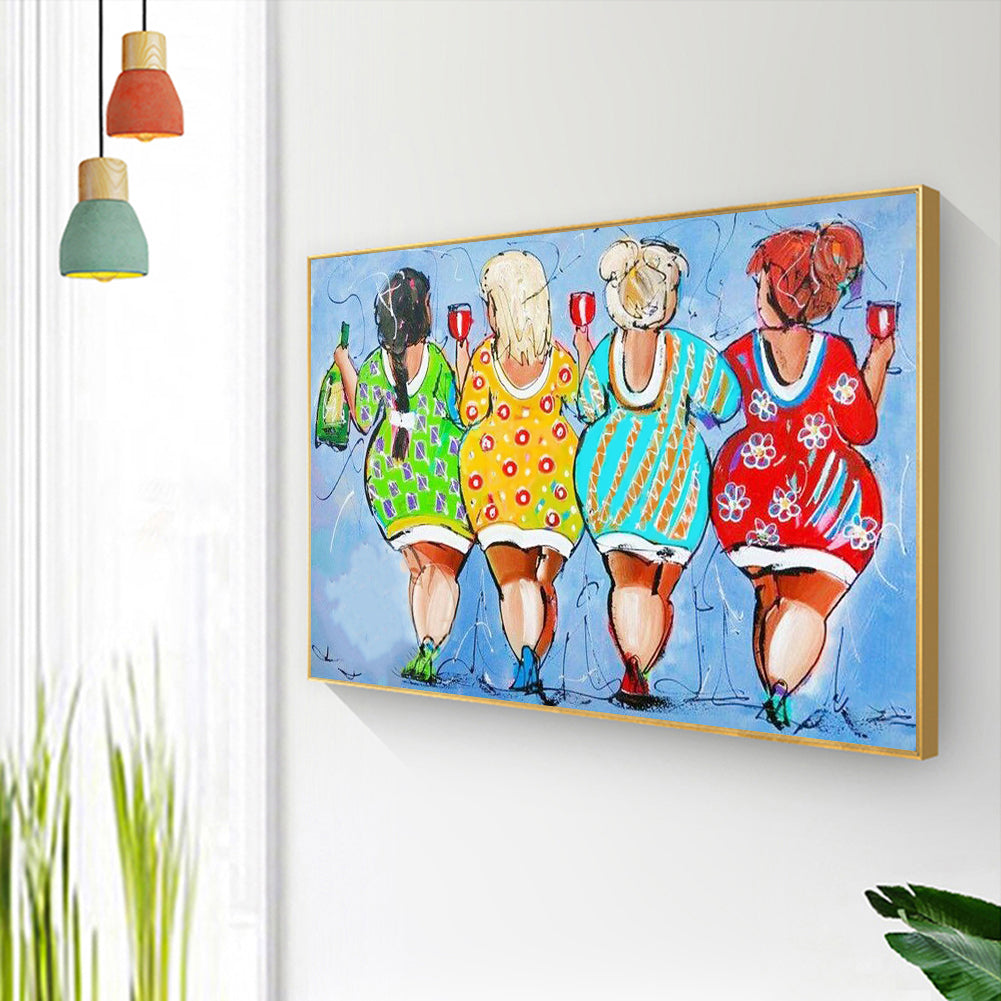 Fat Lady - Full Round Drill Diamond Painting 40*30CM