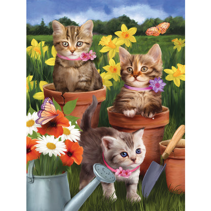 Cat - Full Round Drill Diamond Painting 30*40CM