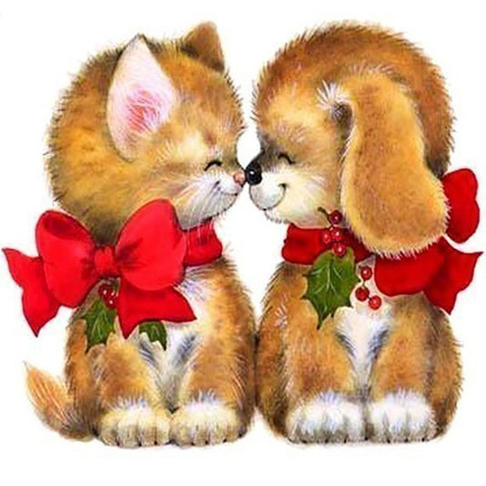 Dog - Full Round Drill Diamond Painting 30*30CM