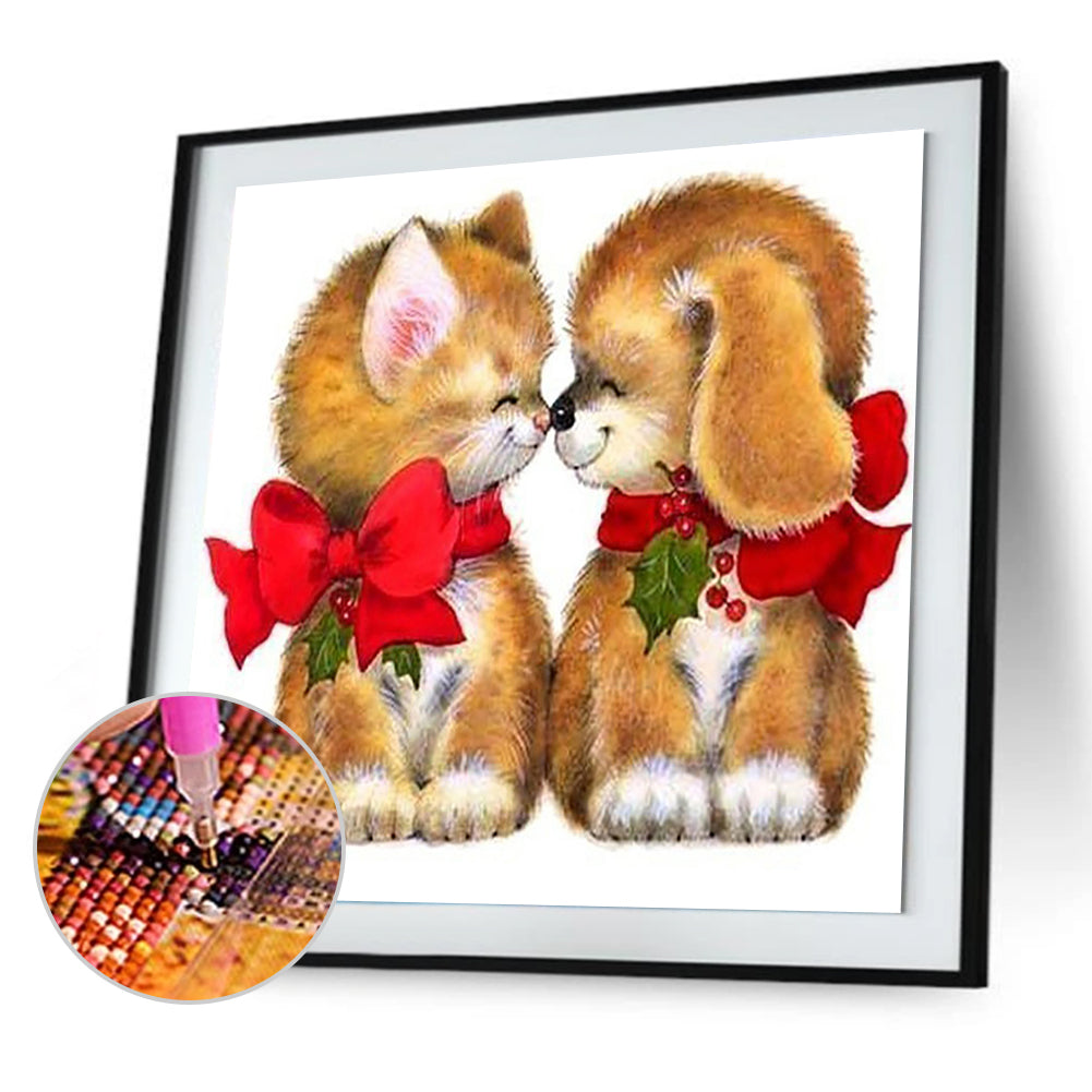 Dog - Full Round Drill Diamond Painting 30*30CM