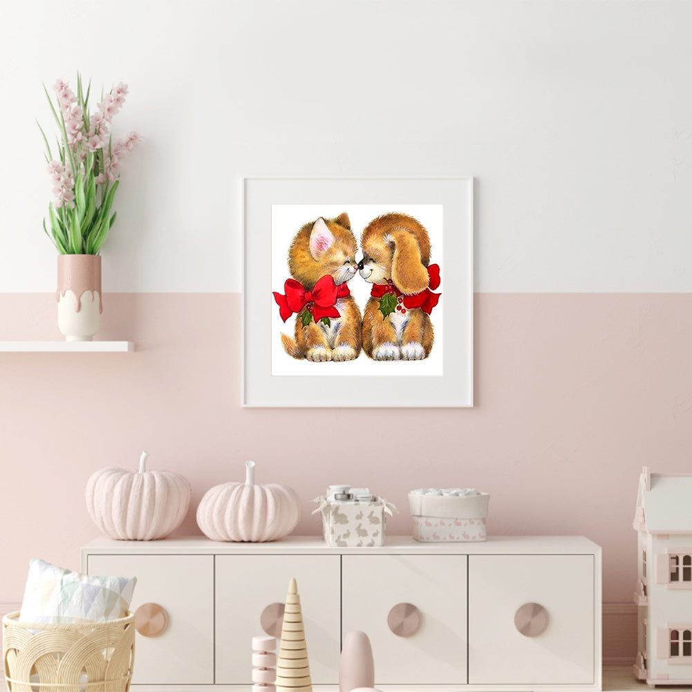 Dog - Full Round Drill Diamond Painting 30*30CM