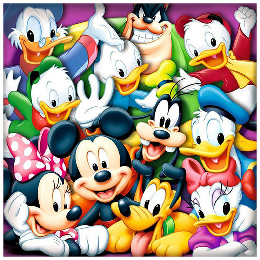 Mouse Duck - Full Round Drill Diamond Painting 40*40CM