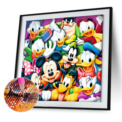 Mouse Duck - Full Round Drill Diamond Painting 40*40CM