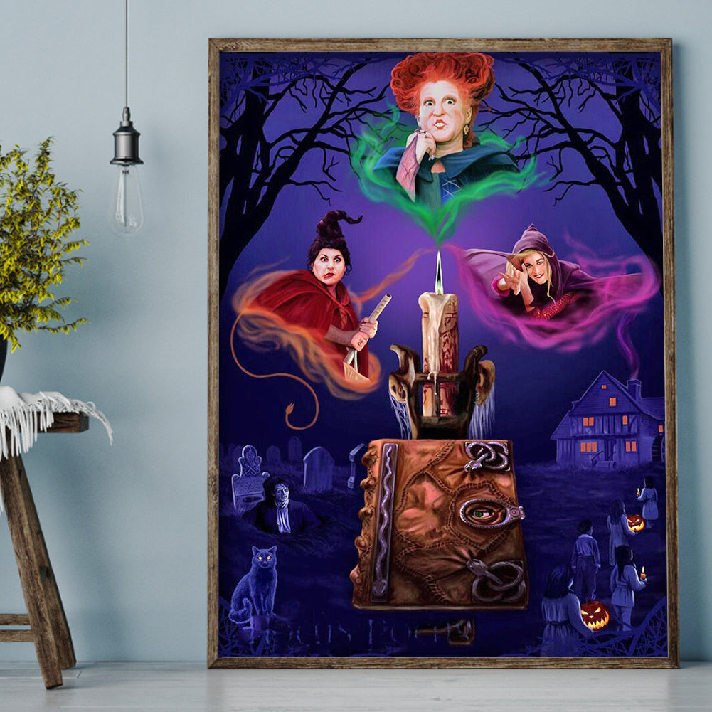 Crazy Witch - Full Round Drill Diamond Painting 30*40CM