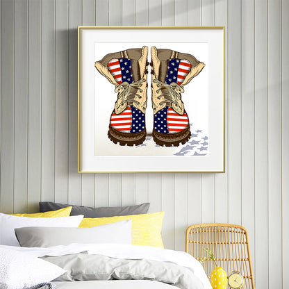 Flag - Full Round Drill Diamond Painting 30*30CM