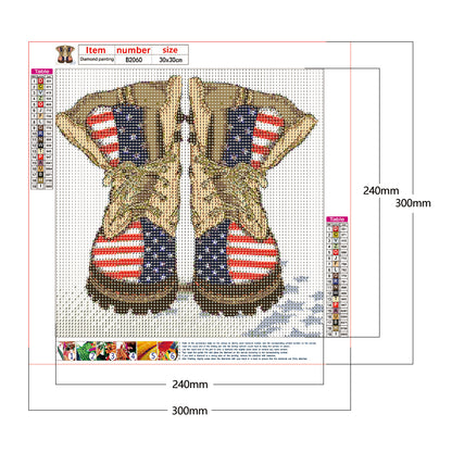 Flag - Full Round Drill Diamond Painting 30*30CM