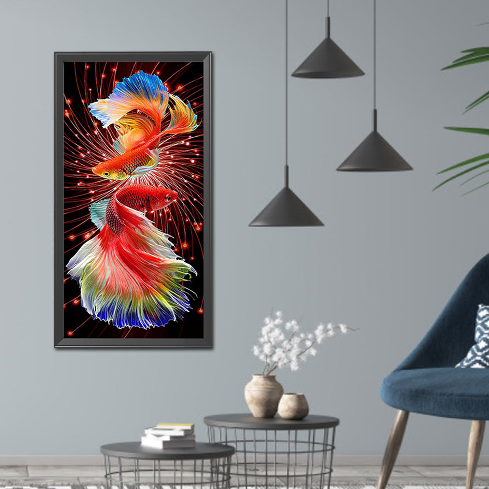 Fish - Full Square Drill Diamond Painting 40*80CM