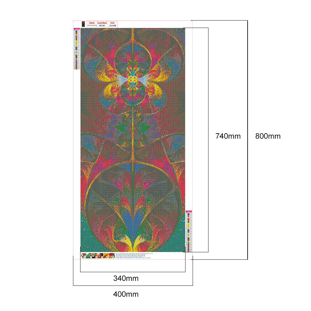 Pattern - Full Square Drill Diamond Painting 40*80CM