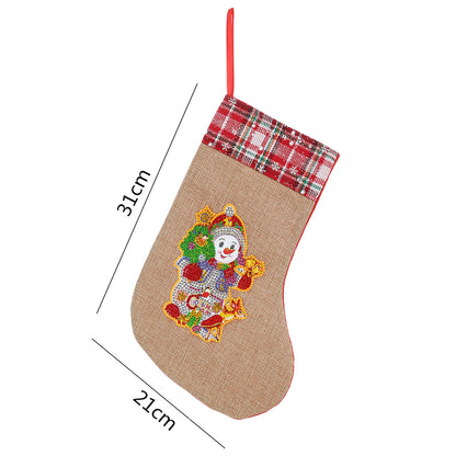 Christmas Drill Diamond Painting Socks Gifts Candy Stocking Goodie Filler