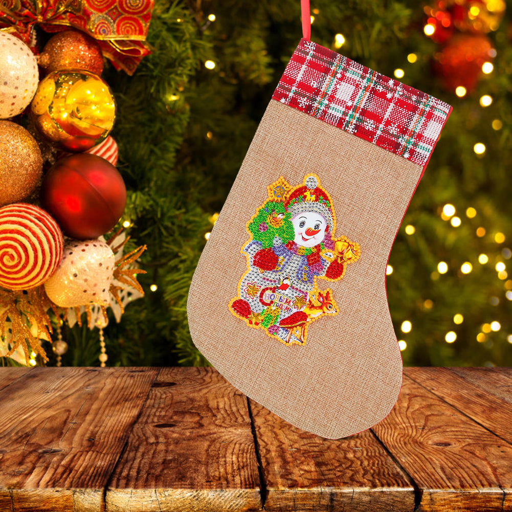 Christmas Drill Diamond Painting Socks Gifts Candy Stocking Goodie Filler