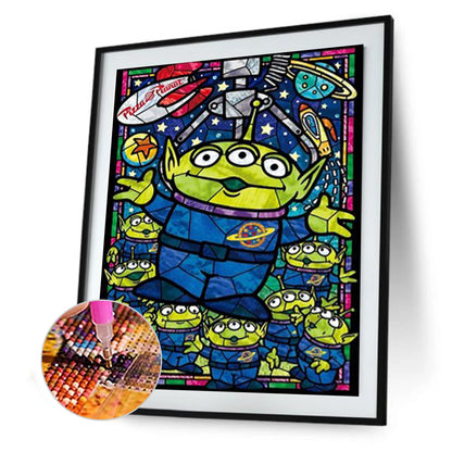 Glass Cartoon - Full Round Drill Diamond Painting 30*40CM