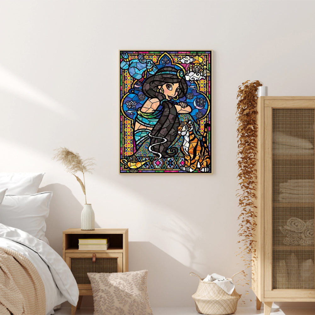 Glass Cartoon - Full Round Drill Diamond Painting 30*40CM