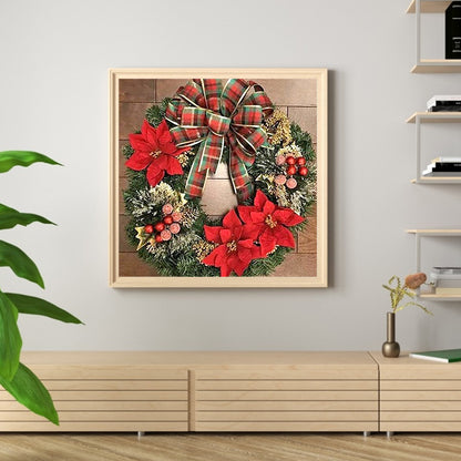 Christmas Wreath - Full Round Drill Diamond Painting 40*40CM