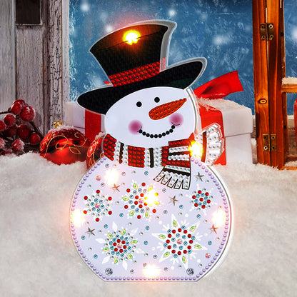 DIY Diamond Painting LED Christmas Light Double-side Drill Night Lamp Decor