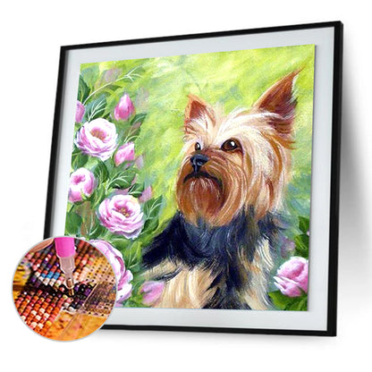Dog - Full Round Drill Diamond Painting 30*30CM