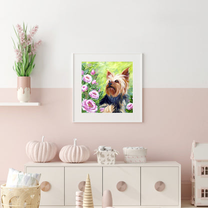 Dog - Full Round Drill Diamond Painting 30*30CM