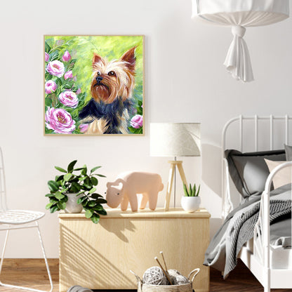 Dog - Full Round Drill Diamond Painting 30*30CM