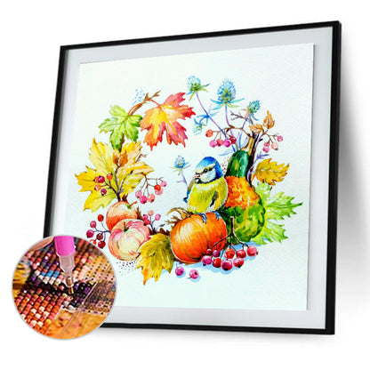 Bird Garland - Full Round Drill Diamond Painting 40*40CM