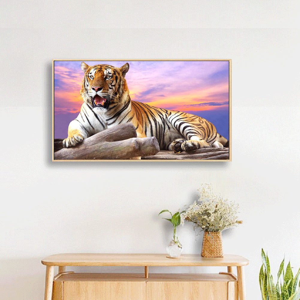 Big Tiger - Full Round Drill Diamond Painting 50*30CM