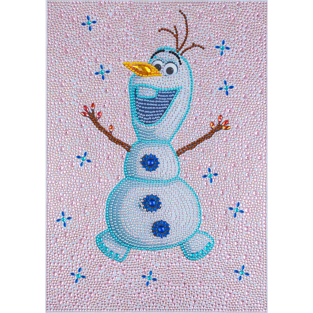 Cartoon Snowman - Special Shaped Drill Diamond Painting 30*40CM