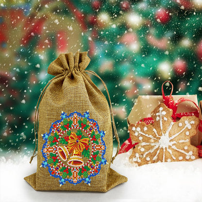 DIY Point Drill Diamond Painting Drawstring Candy Gift Bag Christmas Decor