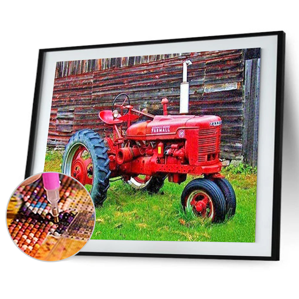 Excavator - Full Round Drill Diamond Painting 40*30CM