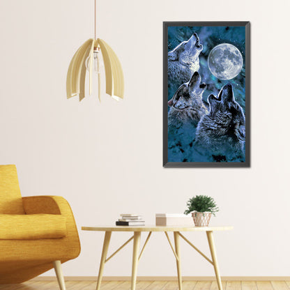 Wolf - Full Round Drill Diamond Painting 40*70CM