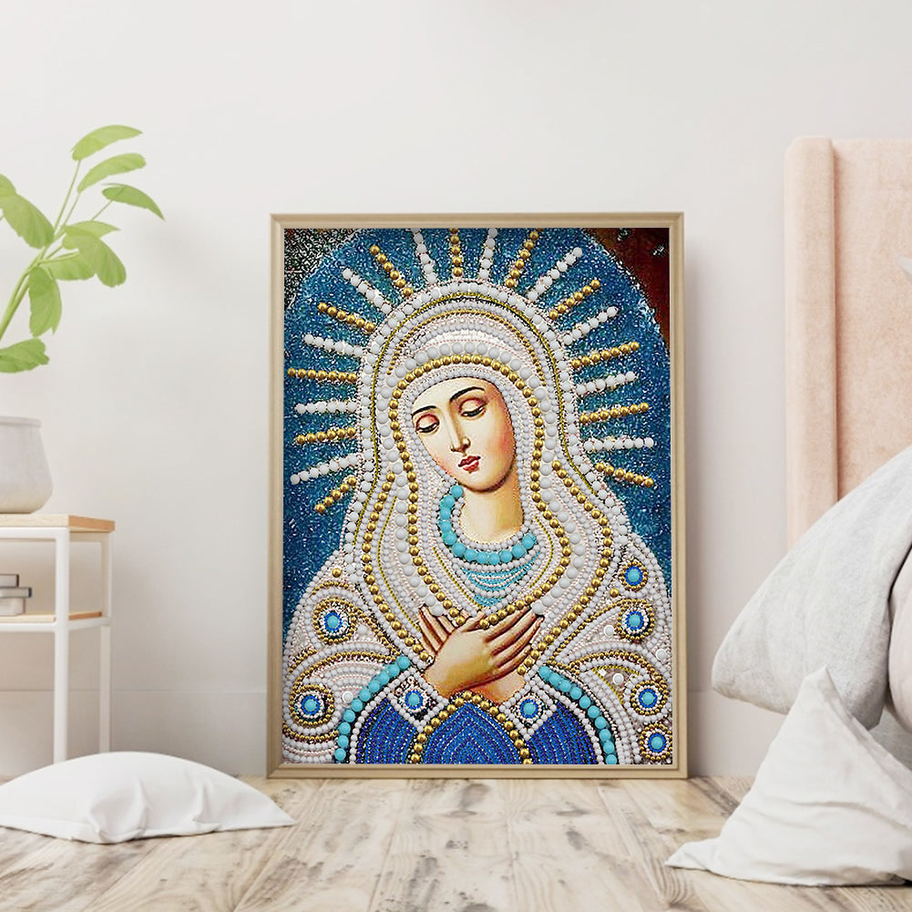 Virgin Mary - Special Shaped Drill Diamond Painting 40*50CM