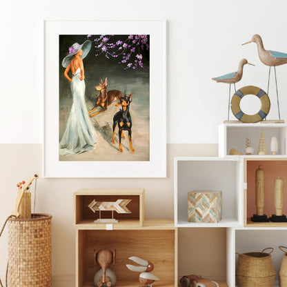 Elegant Lady - Full Round Drill Diamond Painting 30*40CM