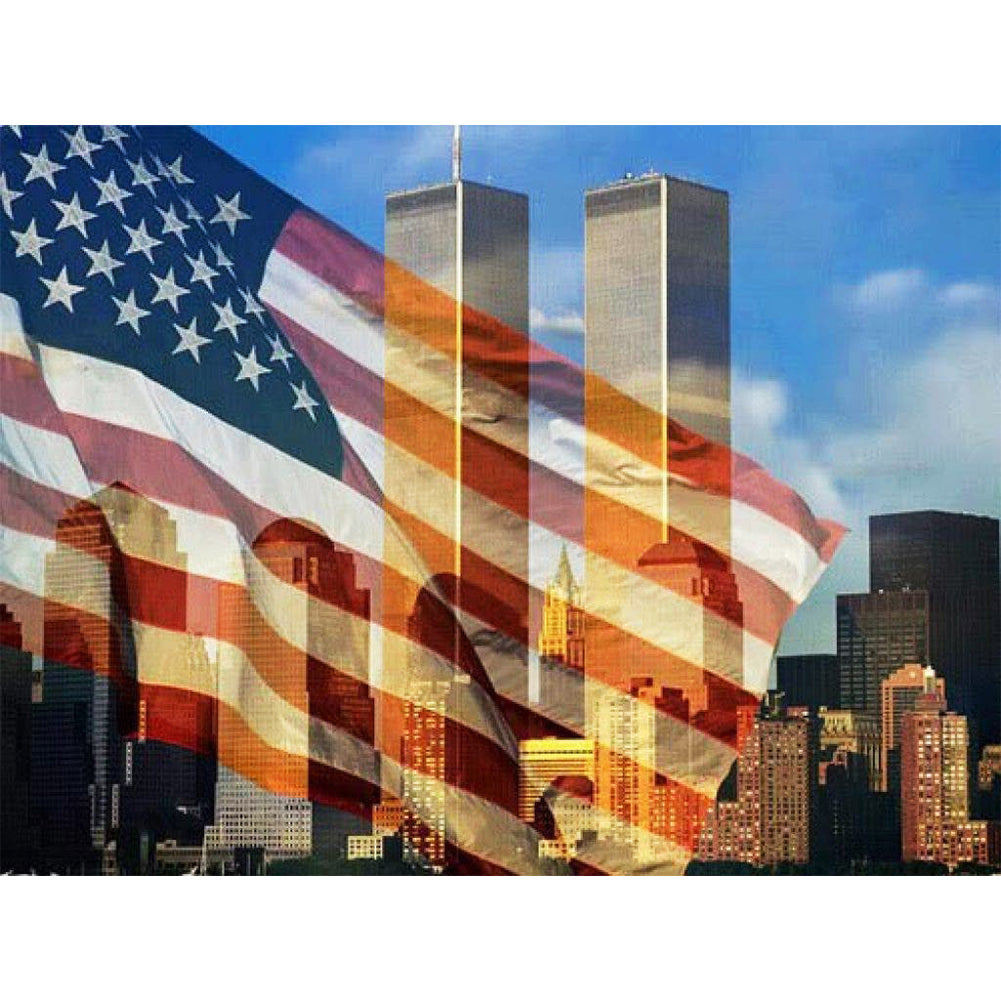 Twin Towers - Full Round Drill Diamond Painting 40*30CM