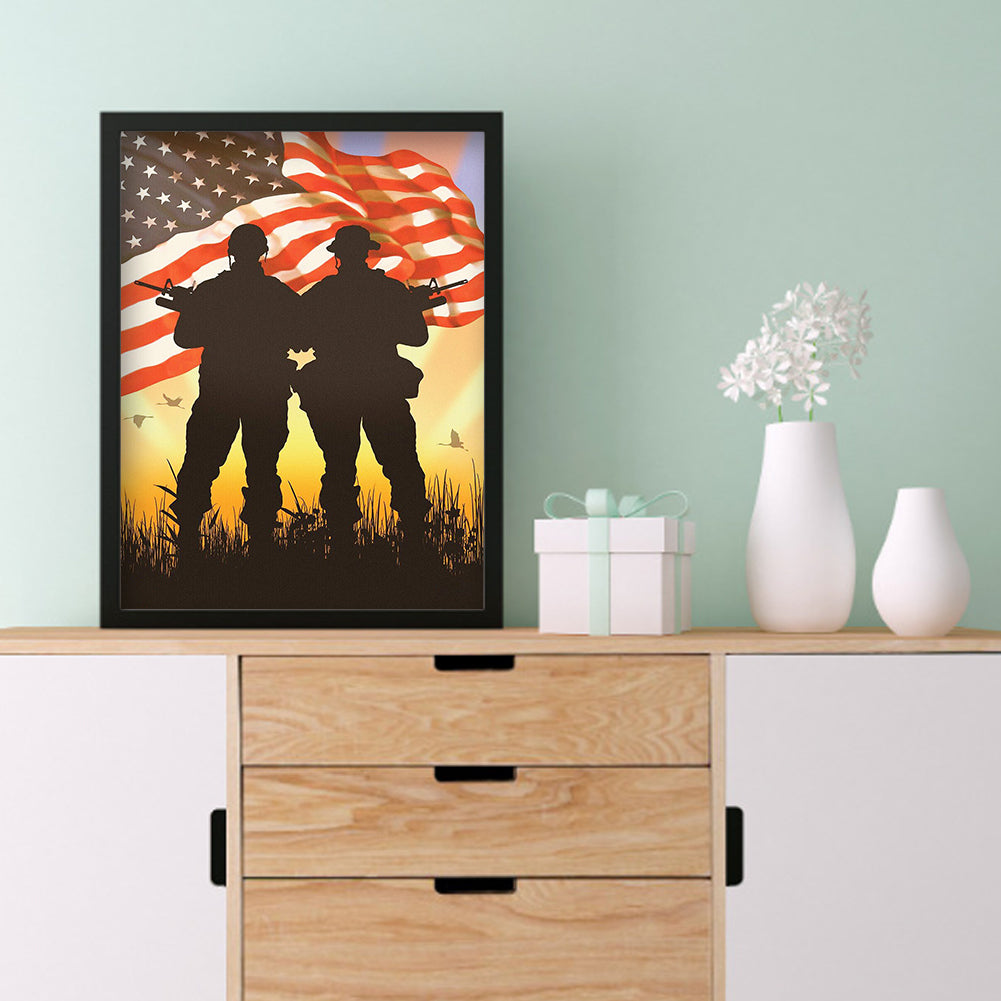 Flag - Full Round Drill Diamond Painting 30*40CM