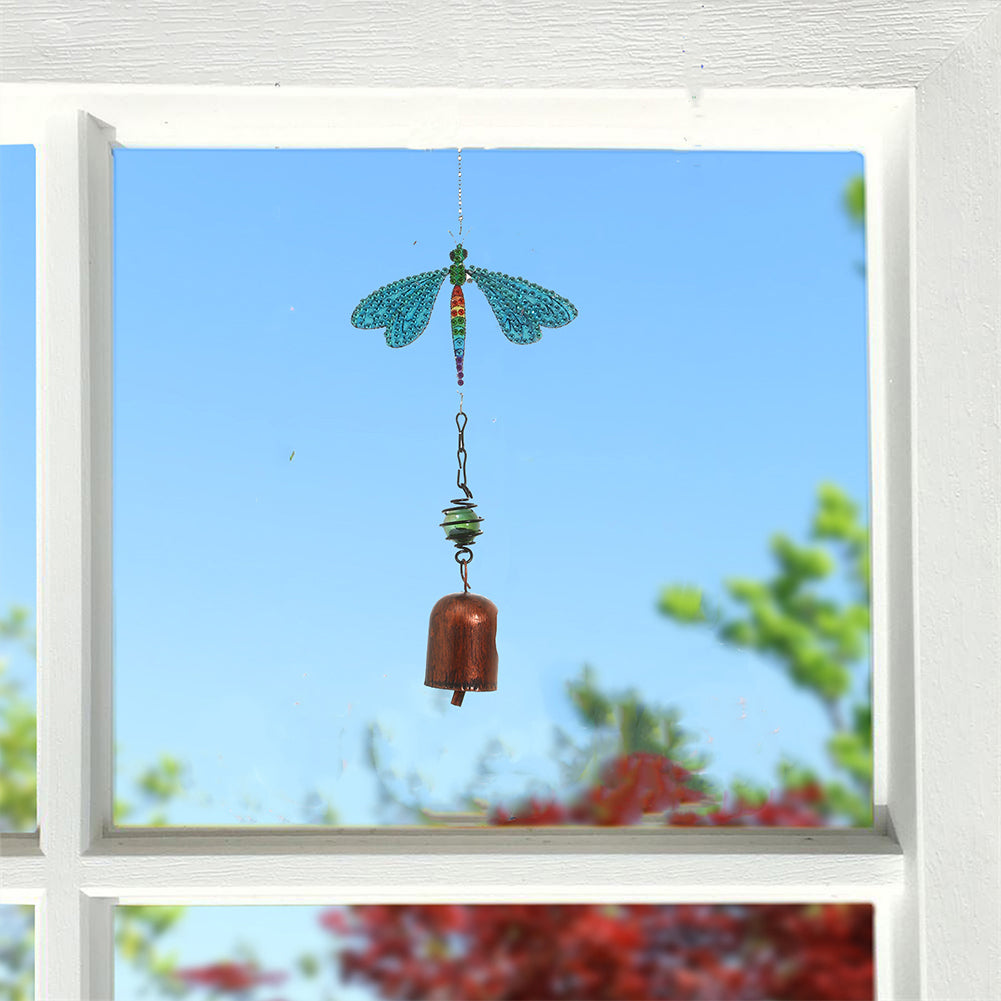 5D DIY Diamond Painting Wind Chime Bell Pendant Art Mosaic Kit Home Decor