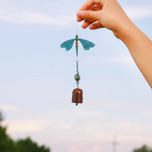 5D DIY Diamond Painting Wind Chime Bell Pendant Art Mosaic Kit Home Decor
