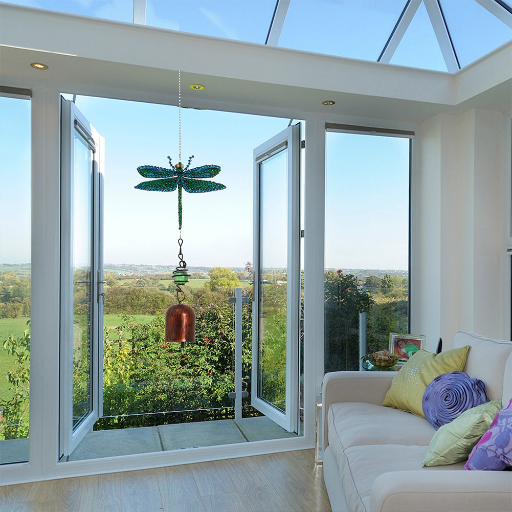 5D DIY Diamond Painting Wind Chime Bell Pendant Art Mosaic Kit Home Decor