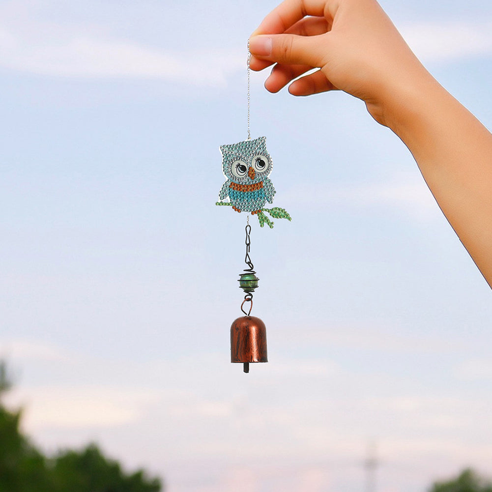 5D DIY Diamond Painting Wind Chime Bell Pendant Art Mosaic Kit Home Decor